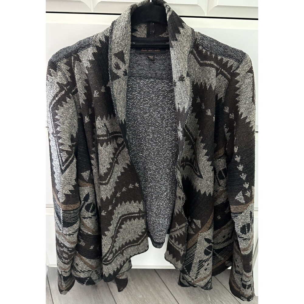 Shyanne Womens Medium Cardigan Sweater Southwestern Aztec Wool Blend M